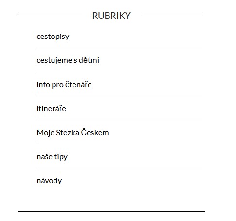 Nase rubriky